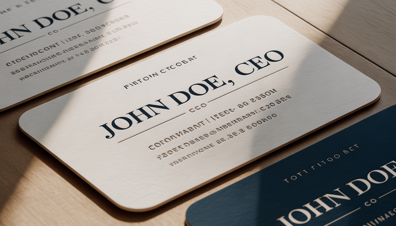 Standard business cards